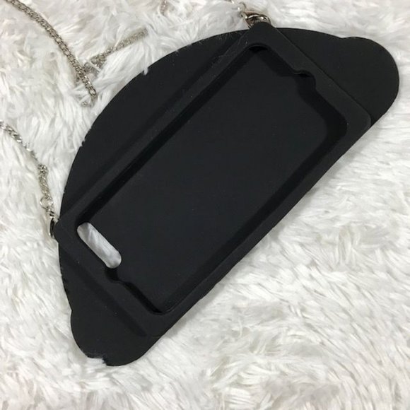 Iphone 7 Plus/ 8 Plus 3D Silicone Rainbow Clouds Case w/ Metal Detachable Chain - Picture 2 of 5